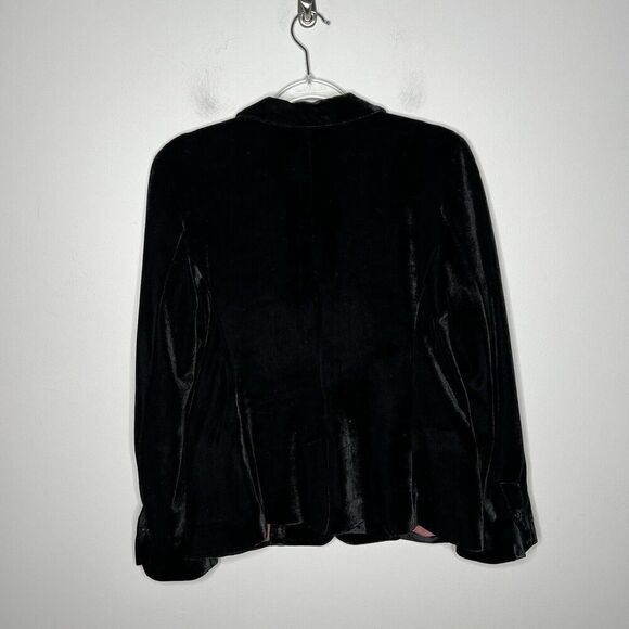 Cupcakes and Cashmere Black Velvet Blazer Womens Size 4 Career Lined - Picture 2 of 8